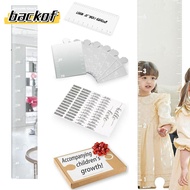 BACKOF Growth Chart Mirror, Foldable Height Measuring Mirror Growth Chart Mirror for Wall,  Growth C