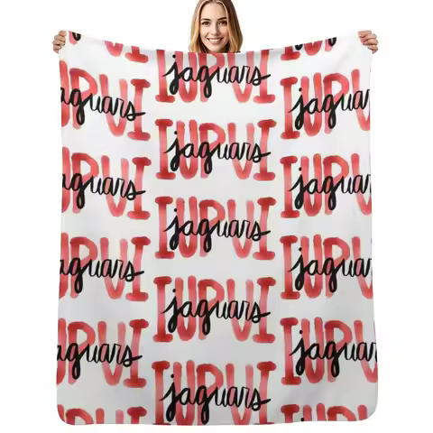 IUPUI Jaguars Throw Blanket Decorative Sofa wednesday Luxury Throw Giant Sofa Blankets