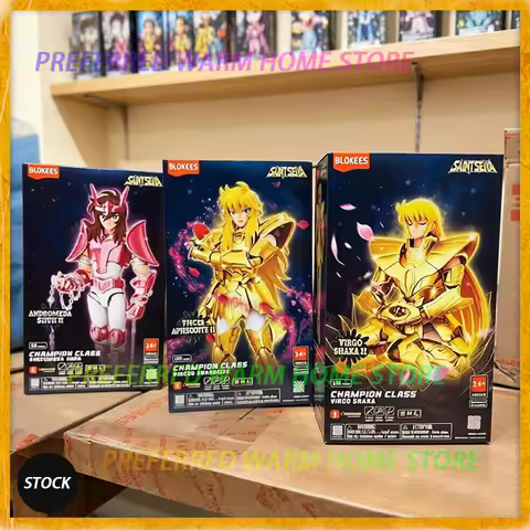 In Stock BLOKEES Virgo Shaka Pisces Aphrodite Andromeda Cygnus Hyoga EX Gold Saint Seiya Assembled M