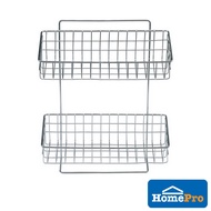 ZIMMPLE Bathroom Rack 2-Tier SS201 Corner Shelf Wall Mounted 20kg BT-P102N Rak Bilik Air