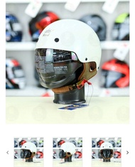 [ẢNH THẬT] Mũ bảo hiểm 1/2 đầu kính âm Royal M239 chính hãng màu trắng - Nón bảo hiểm nửa đầu kính d