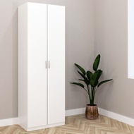 ESCOT 2 Door wardrobe - White (ESCOT 2 DOOR-WHITE)