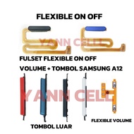 TOMBOL Fullset Flexible On Off Finger Volume + Samsung A12 volume button