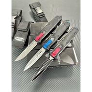 BM838 Straight Jump OTF Steel D2 Rod Material: Aluminum Alloy Hardness: 58-60HRC Color Box + Portabl