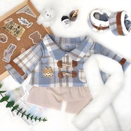 Ready Stock 40cm Baby Clothes Winter Overture Cotton Doll Clothes Sitting Ichiban Reward 40cm Doll D