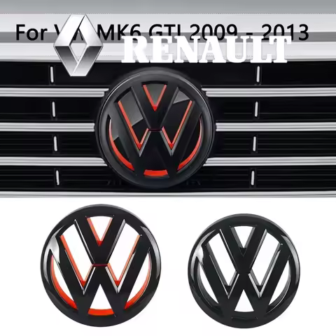 Volkswagen 135mm 110mm Car Front Grill Badge Rear Trunk Emblem Lid Logo Car Styling For Golf 6 MK6 G