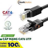 UGREEN cat6 network cable 15m long, 10/100/1000mbps speed, 15m pre-pressed internet cable