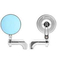 กระจกมองข้างด้านหลังรถจักรยานยนต์สากลสีดำ CNC สำหรับ Xmax 125 Nmax Triumph สตรีทสาม675 MT07 09 Piagg