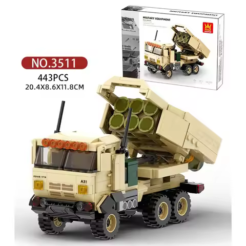 Boys' favorite Military Building Blocks Hamas Rocket Launcher Armored Vehicle Air Defense Vehicle MO