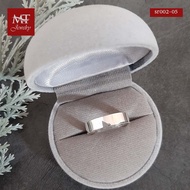 MT Real Silver Ring Plain Flat Face Width 5 Mm. Size 51 54 55 66 (sr002-05) Jewelry