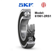 SKF 61901-2RS1 Deep Groove Ball Bearing Rubber Seals Shields 12x24x6 6901 2RS