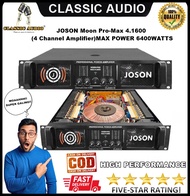 JOSON Moon Pro-Max 4.1600 (4 Channel Amplifier) Max Power 6400 Watts Super Heavy Duty and High Perfo