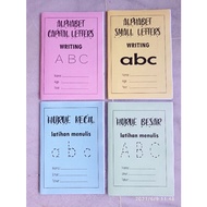 📝ABC Buku Latihan Menulis 🔡Writing Exercise 📝untuk kanak kanak tabika tadika.Beli 1 set 6 buku FREE 