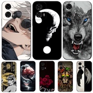 Case For Motorola MOTO G24 4G Case Soft Silicone Phone Cover Black Tpu Animals