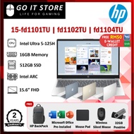 HP Laptop 15-fd1101TU / 15-fd1102TU / 15-fd1104TU (Intel Ultra 5 125H, 16GB DDR5, 512GB SSD, Intel A