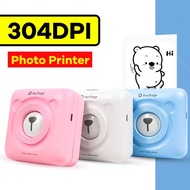 Peripage Photo Printer A6 304Dpi Mini Bliuetooth Wireless