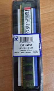 全新未拆！金士頓 ddr3 1600 8g （雙面顆粒）