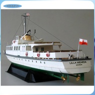 [xbnmpzi] 1/100 Lilla Weneda Coast Ferry Boat Model Kit Education Game Papercraft Toy for Kids Adult