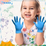 TEASG 10pcs Food Service Gloves, Multipurpose Latex Free Disposable Nitrile Gloves,  Gardening Household Cleaning Kids Cooking Gloves