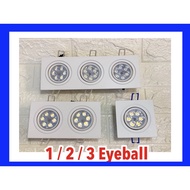 💡Ready stock💡6W /12W / 18W LED eyeball single eyeball / double eyeball / triple eyeball high quality
