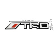 LY 1 Piece TRD - Metal Sticker Aluminum Decal For Toyota Vios Hi Innova Fortuner Wigo Hiace Rush Av
