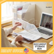 【D376】Kotak Penyimpanan Dokumen A4 Transparent Document Storage Box A4 Paper Books Stationery Organi