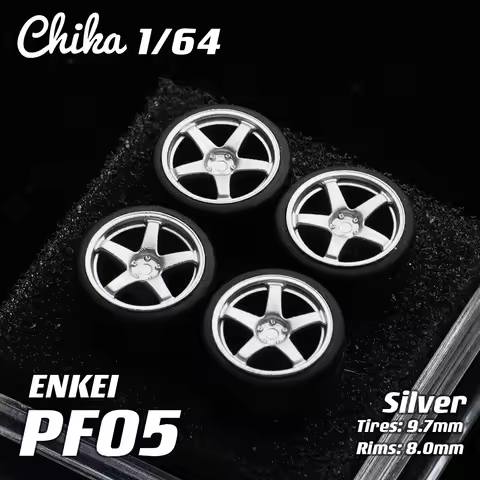 Chika 1/64 Nabes Wheels Tires PF05 R01 CV04 MS3 Luxurious Modified Parts JDM VIP for Tomica MiniGT M