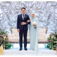 gaun pengantin muslimah Malaysia melayu gaun walimah gaun akad gaun
