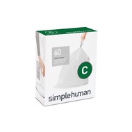 simplehuman Code C, Custom Fit Bin Liners, 60 Liners,10-12 Litre - Gizmo Hub