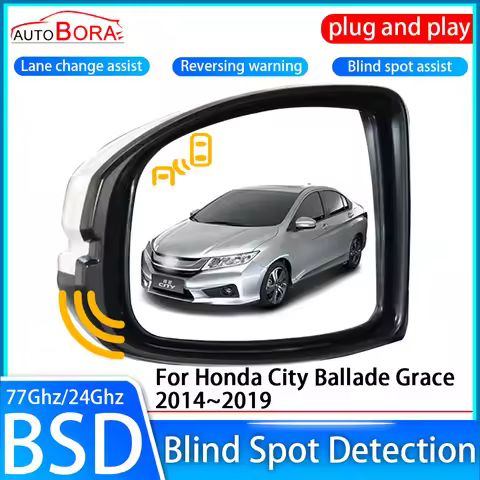 ZhuCamX Car Blind Spot Detection System BSD BSA BSM Sensor Drive Rear Mirror Monitoring for Honda Ci