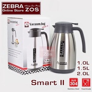 Zebra Stainless Steel Vacuum Thermo Jug - Smart II 1.5L 2.0L