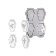 SUP Halloween Themed Coffin Silicone Crafting Moulds Crafting Decorations Accessory