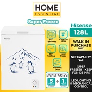 Hisense 128L Chest Freezer FC125D4BW | Super Freeze | Keep For 135 Hours