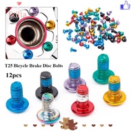 FKILLA 12pcs Cycle Bicycle Screws M5*9 Outdoor MTB Cycling Parts Rotor Bolt