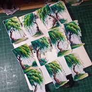 ARTDOESWORK Willow trees 3 transparent stickers