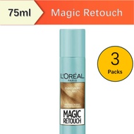 [Bundle of 3] Loreal Magic Retouch Instant Colour Spray / Concealer (For Grey Hair Coverage) Light B