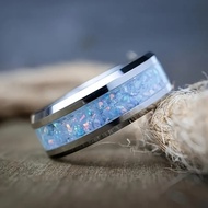 Classic Casual Imported Opal Stone Ring - Colorful Synthetic Opalite Imported AccessoriesRing Can Be