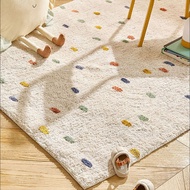 [48H Shipping] Fresh and simple faux cashmere living room carpet, children's room crawling mat, home