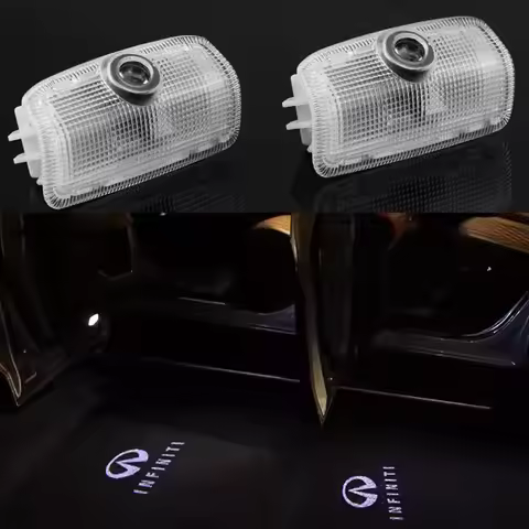 2Pairs Projector For Infiniti Logo Light Door Light For Infiniti Q50 Q70 G35 G37 Q60 M37 M56 EX37 QX