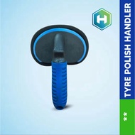 HandHeld Portable Tyre Wax , Tyre Polish Handle + Sponge / Span Tayar / Tire Sponge