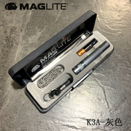 Meguiar MAGLITE flashlight K3A magnesium lamp 1 No. 7 battery 1AAA yellow light 2 lumens