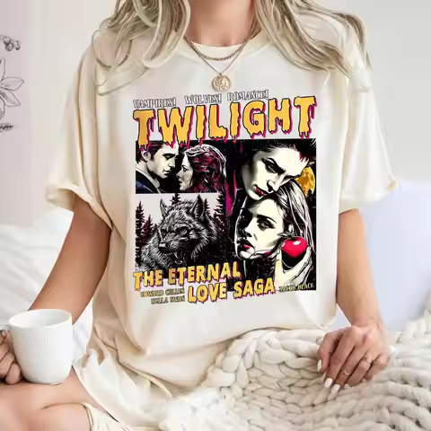 Wolves Romance Tee Twilight Shirt Twilight Saga Fan Tee Comic Vampire Shirt Book Lover Twilight Gift