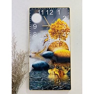 Tranh đồng hồ treo tường tráng gương - tranh treo tường phòng khách - phòng ngủ - phòng khách - nhà 