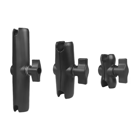 25mm 1 inch Ball Head Clip Double Socket Arm Aluminum Clamp Magic Extension Arm for RAM Mount for Go