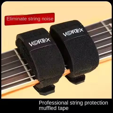 Noise Damper Guitar Beam Tape Adjustable Guitar Strap Electric Guitar Mute Tape Silent Wrap Fingerbo