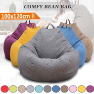 M/XL Luxury Large Bean Bag Chair Sofa Cover Indoor/Outdoor Game Seat BeanBag Adults【No Filling】