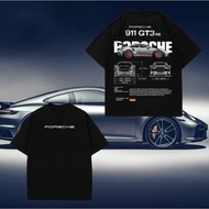 Porsche 911 print t shirt Streetwear Fashion Short Sleeve Unisex Shirt Cotton T-shirt