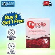 [Eden Pharmacy store] Ferrolip FORTE 补铁复合维生素补充剂 柠檬味 | 1 Box/30 Sachets | Physical recovery, postpart