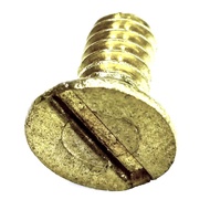 Screw-slot Flat Head Nut Screw-slot.=Ø6mm. 10mm.size 1⁄2x1⁄4" Inches Sus300.Gold Stainless Steel-Gol