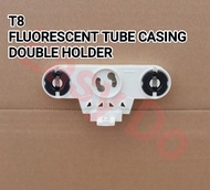T8 Double Fluorescent Tube Light Lamp Tube Holder Or Compatible LED LIght Tube Holder